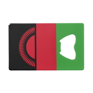 Malawi Flag Credit Card Bottle Opener