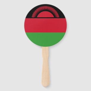 Malawi Flag Hand Fan