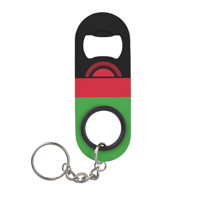 Malawi Flag Keychain Bottle Opener (Front)