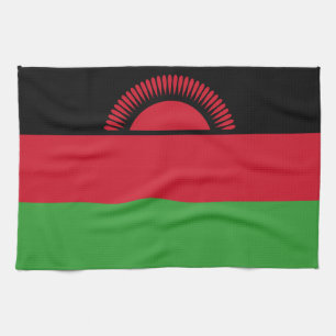Malawi Flag Kitchen Towel