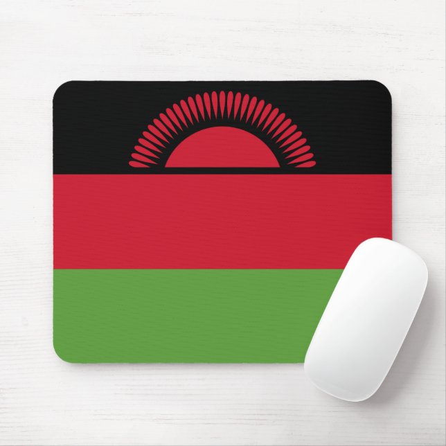 Malawi flag mouse pad (With Mouse)