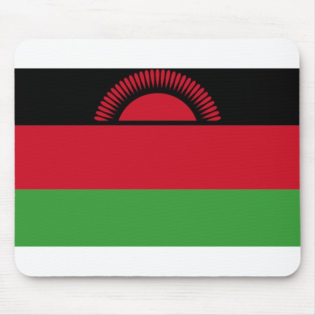 Malawi Flag Mouse Pad (Front)