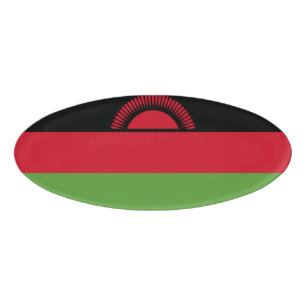Malawi flag name tag