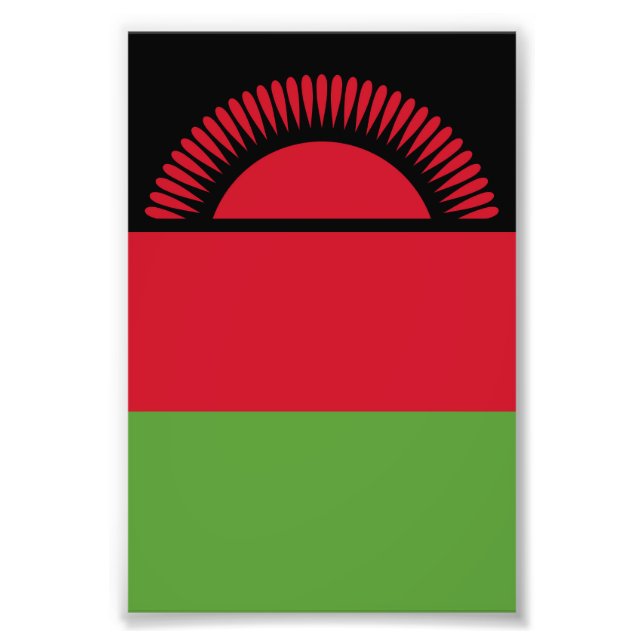 Malawi flag photo print (Front)