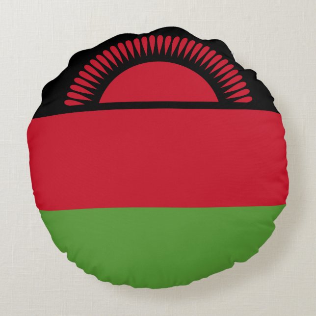 Malawi flag round pillow (Back)