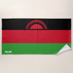 Malawi Flag Splendid Patriotic Beach Towel