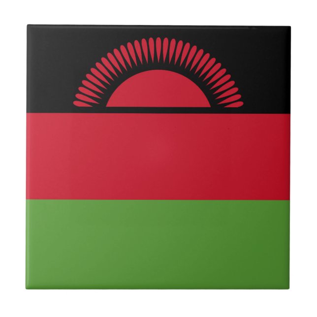 Malawi flag tile (Front)