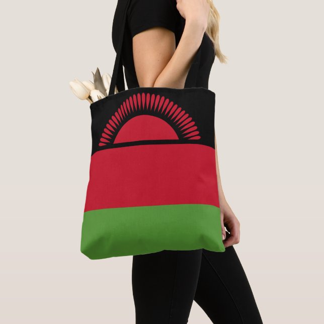 Malawi flag tote bag (Close Up)