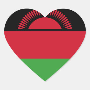 malawi heart sticker
