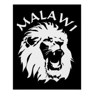 Malawi Lion Poster