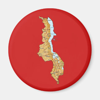 Malawi Map Magnet