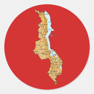 Malawi Map Sticker