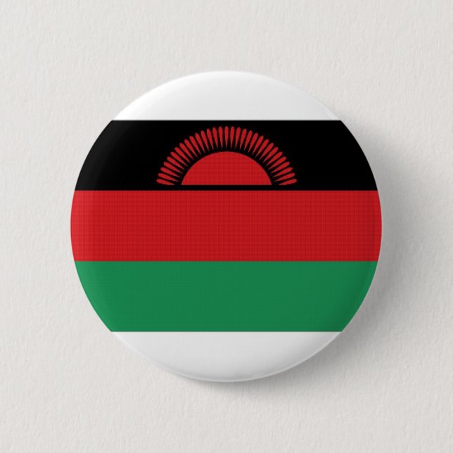 Malawi National Flag 2 Inch Round Button (Front)