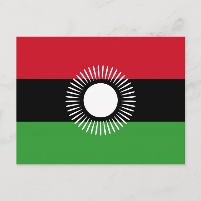 Malawi National Flag Postcard (Front)