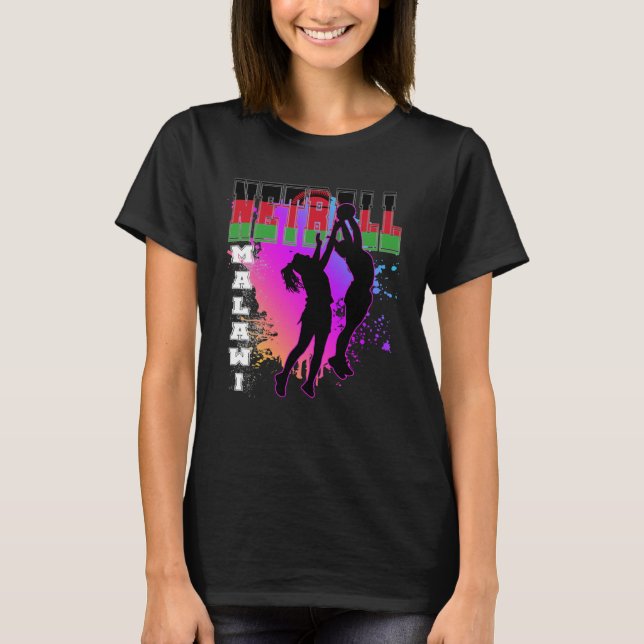 Malawi  Netball T-Shirt (Front)