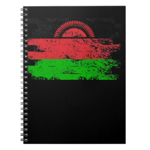 Malawi Shirt Gift Country Flag Patriotic Travel Notebook