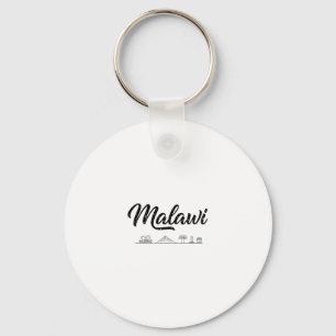 Malawi Skyline Travel Vacation Outfits Keychain