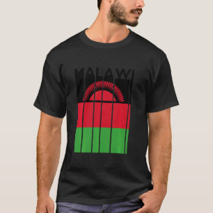 Malawi T Shirt Vintage Malawi Flag Tee Malawian Fl