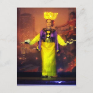 Malay candle dance postcard