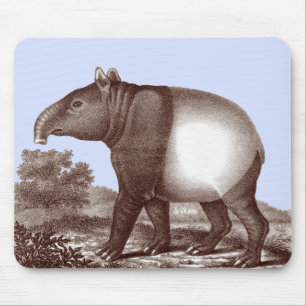 Malay Tapir in a Landscape background customizable Mouse Pad