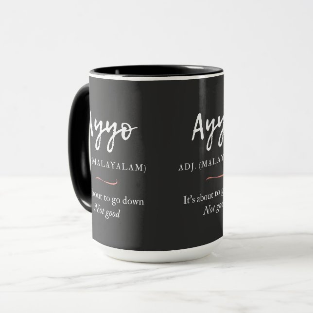 malayalam tshirt ayyo definition mug (Front Left)