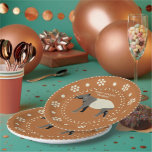 Malayan or Asian Tapir Custom Message Paper Plate<br><div class="desc">These paper plates are ready to be personalized with your own custom message, and they're perfect for fans of Malayan or Asian Tapirs and other wild animals. These plates feature my illustration of a Malayan Tapir in grey and cream in the centre surrounded by decorative cream coloured accents against a...</div>