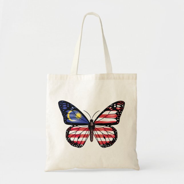 Malaysia butterfly monarch flag tote bag (Front)