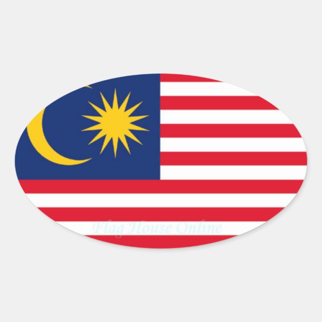 Malaysia - Euro-style Oval Sticker (Front)