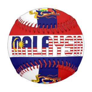 Malaysia Flag and Coat of Arms Patriotic Baseball