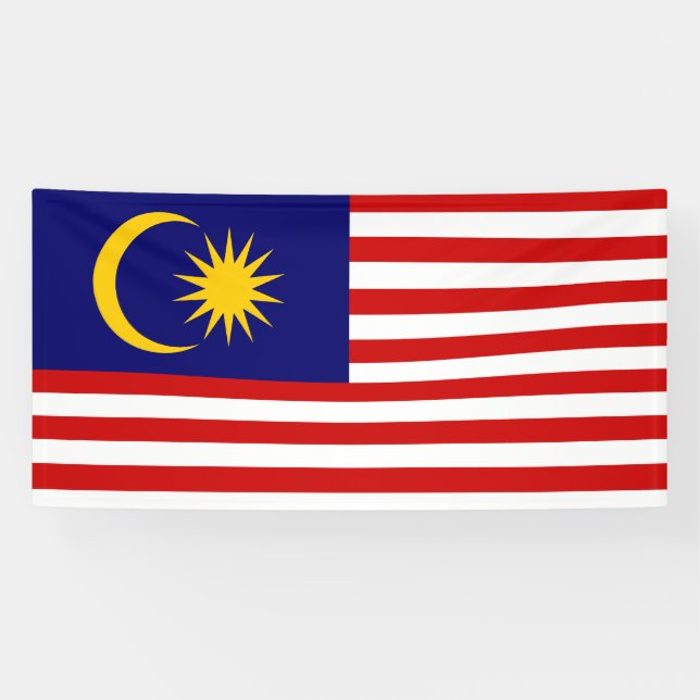 Malaysia Flag Banner (Horizontal)