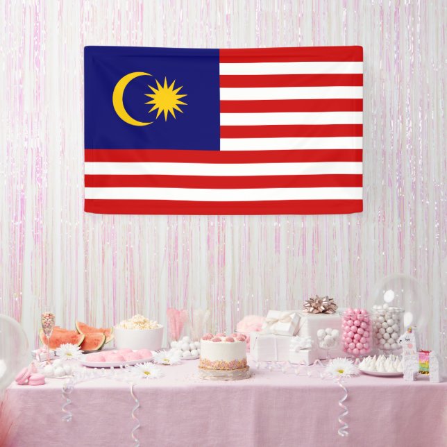 Malaysia flag banner (Party)
