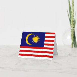 Malaysia Flag Card
