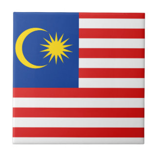 Malaysia Flag Ceramic Tile
