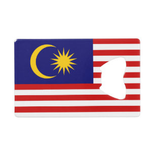 Malaysia Flag Credit Card Bottle Opener