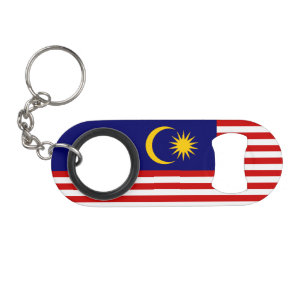 Malaysia Flag Keychain Bottle Opener