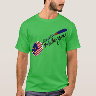 Malaysia Flag of Badminton Racquet Racket Sports M T-Shirt