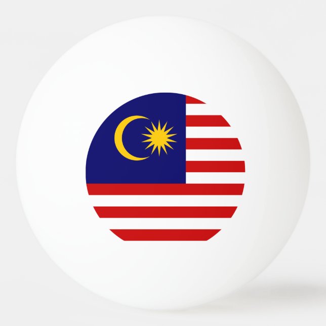 Malaysia Flag Ping Pong Ball (Front)