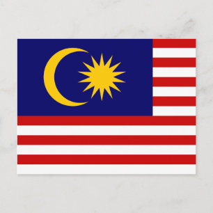 Malaysia Flag Postcard