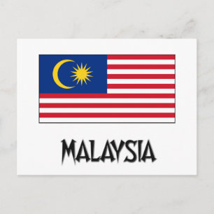 Malaysia Flag Postcard