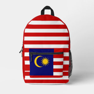 Malaysia flag printed backpack