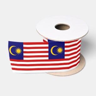 Malaysia Flag Satin Ribbon
