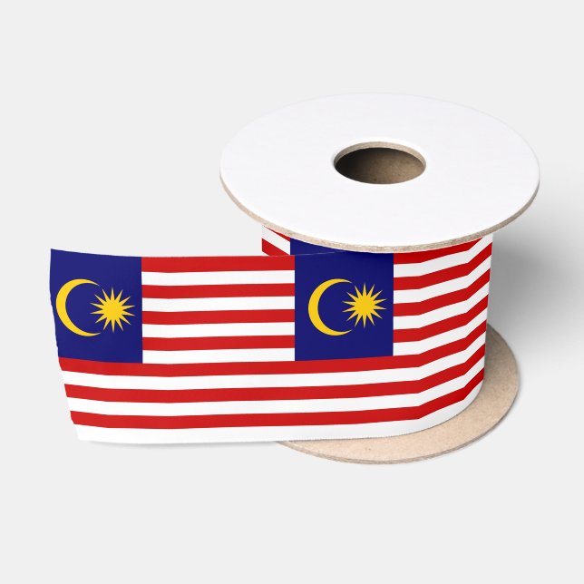 Malaysia Flag Satin Ribbon (Spool)