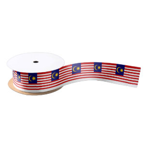 Malaysia Flag Satin Ribbon