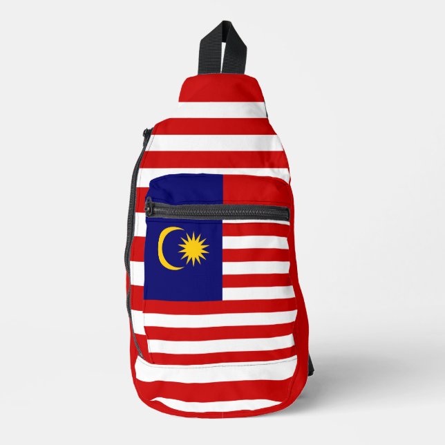 Malaysia flag sling bag (Front)