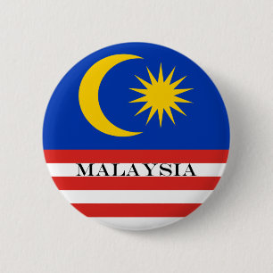 Malaysia Malay flag Jalur Gemilang 2 Inch Round Button
