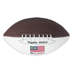 Malaysia Malaysian Flag Black Personalization Football