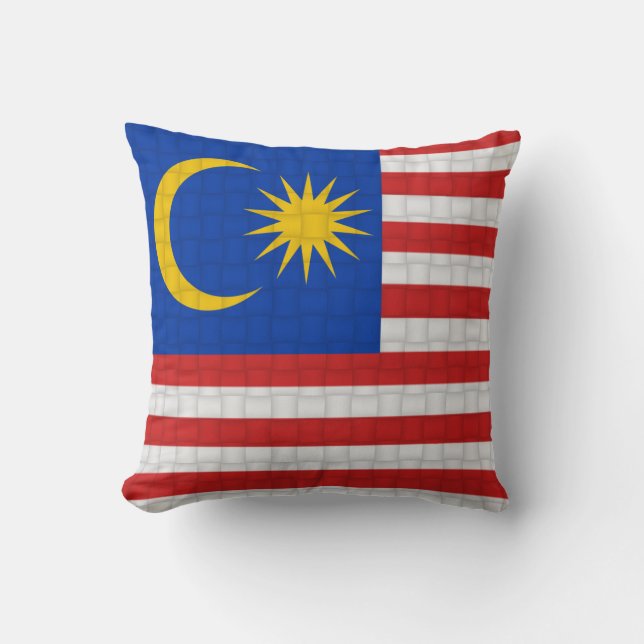 Malaysia Malaysian flag Throw Pillow (Front)