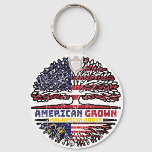 Malaysia Malaysian US American USA United States Keychain