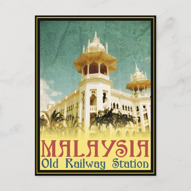 Malaysia Old Railway Station Postcard (Front)