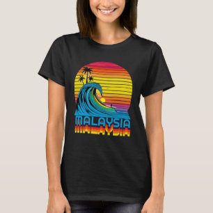 Malaysia Retro Throwback Surf & Malaysian Beach So T-Shirt